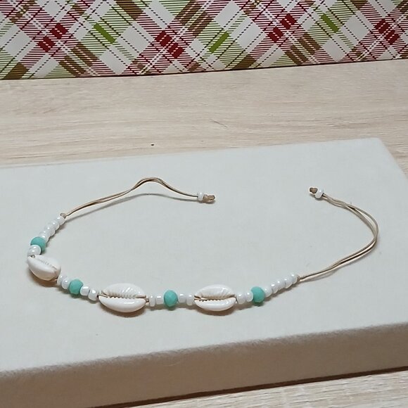 Handmade Seashell Beaded Beachy Anklet Bracelet Fashion Jewelry #52 - Picture 1 of 6